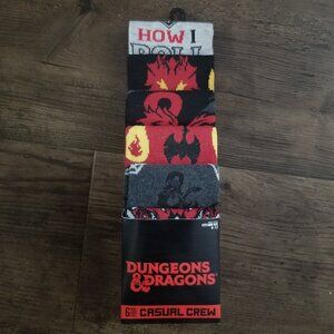 D & D - Dungeons & Dragons 6 Pair Crew Socks set